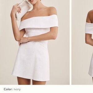 BHLDN Strapless White Dress for Elegant Occasions